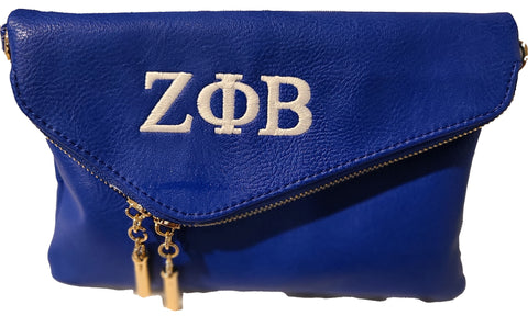 Zeta Phi Beta Medium Size Envelope Clutch