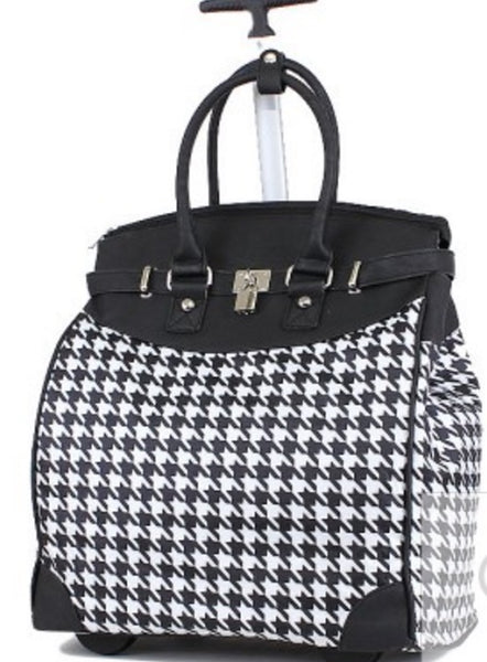 Embroidered Delta Sigma Theta Rolling Travel Tote
