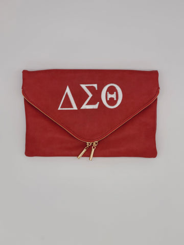 Delta Sigma Theta (ΔΣΘ) Red & Black, 1 Shoulder Crossbody Sling/Should