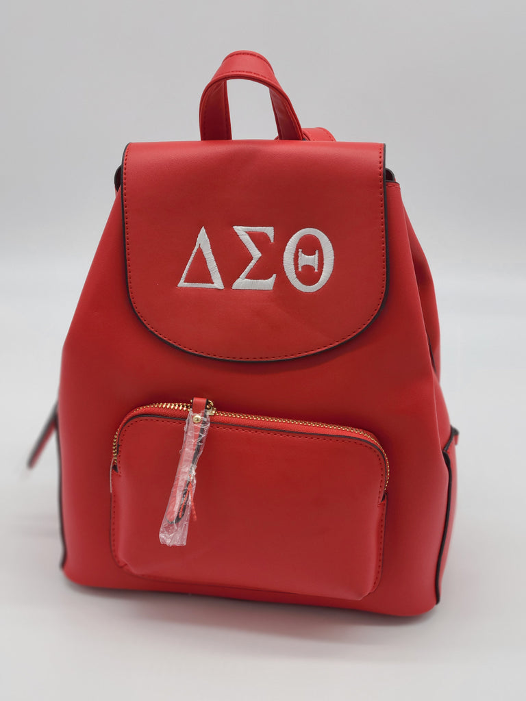 delta sigma theta leather backpack Embroidered Delta Sigma Theta Fashion Backpack