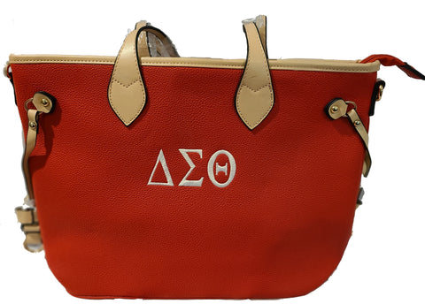 Delta Sigma Theta (ΔΣΘ) Red & Black, 1 Shoulder Crossbody Sling/Should